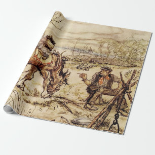 Mr Toad and the Gypsy by Arthur Rackham Wrapping Paper