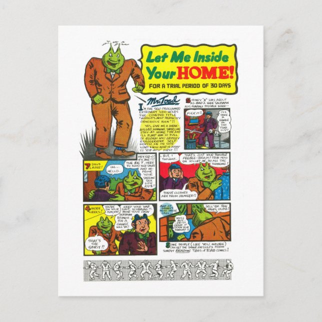 Mr. Toad  will change your life! Postcard (Front)