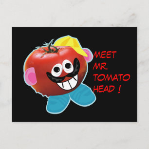 Mr Tomato head humourous parody Postcard