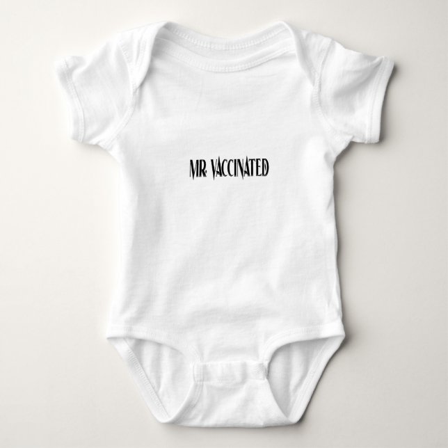 Mr. Vaccinated Baby Bodysuit (Front)