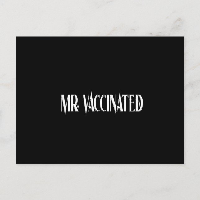 Mr. Vaccinated Postcard (Front)