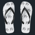 Mr, Wedding/bucks/wedding rehearsal wide strapped  Flip Flops<br><div class="desc">What better way to announce that your a proud Mr then with these cool wide strapped thongs/flip flop, footwear. Style: Adult Flip Flops, Wide Straps The beach is calling, and these jandals are your answer! Pay ode to the summer and free your toes. Live, work and play with your feet...</div>