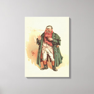Mr Weller Senior, Kyd, Dickens The Pickwick Papers Canvas Print
