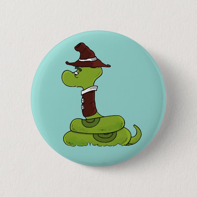 Mr. Wiggly | The Anaconda Pinback Button (Front)