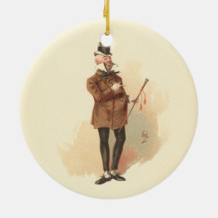 Mr. Wilkins Micawber David Copperfield Ceramic Tree Decoration