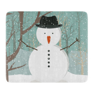 Mr. Winter Snowman Cutting Board