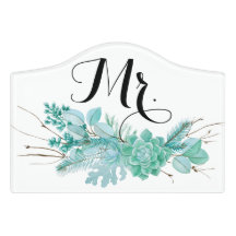 Mr winter wedding decor