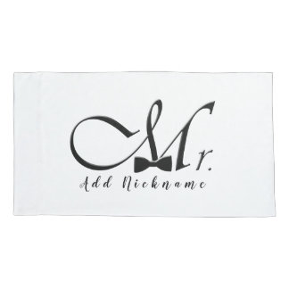 Mr. with Bow Tie Pillowcase