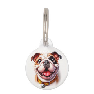 Mr. Wobbles Round Pet Tag