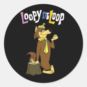 Mr Wolf Classic Round Sticker