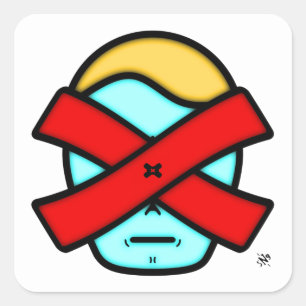 Mr X - Anonymous mysterious person v1 Square Stick Sticker