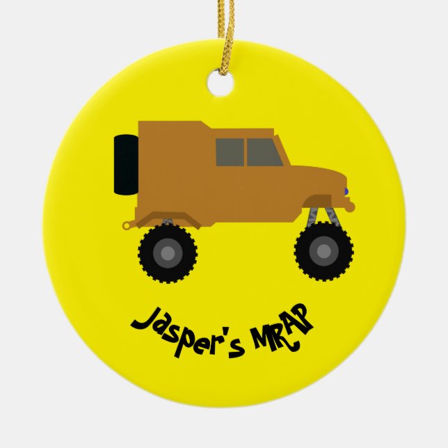 MRAP CERAMIC TREE DECORATION (Front)