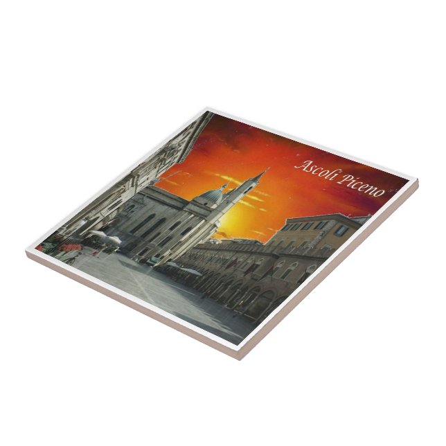 MRC024 ASCOLI PICENO, Sunset, Italy, Tile (Side)