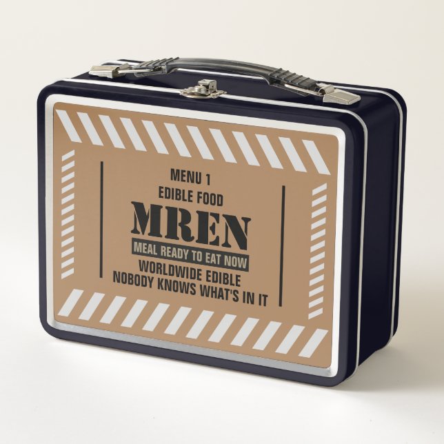 MRE (Now) Edible Food Metal Lunchbox (Front)