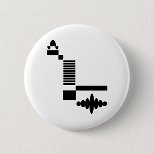MRI Pulse Sequence 6 Cm Round Badge