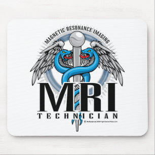 MRI Tech Caduceus Mouse Mat