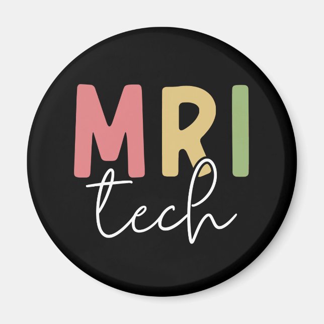 MRI Tech | MRI Technologist Gifts Magnet (Front)