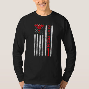 Mri Technologist American Flag Xray Radiologic Rad T-Shirt