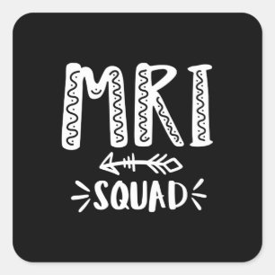 MRI technologist, mri tech, Radiology Square Sticker