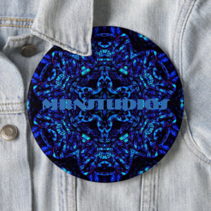 MRNStudios Blued Up 6 Cm Round Badge