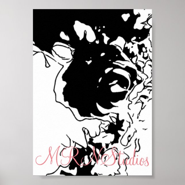 MRNStudios Flower Doodle Poster (Front)
