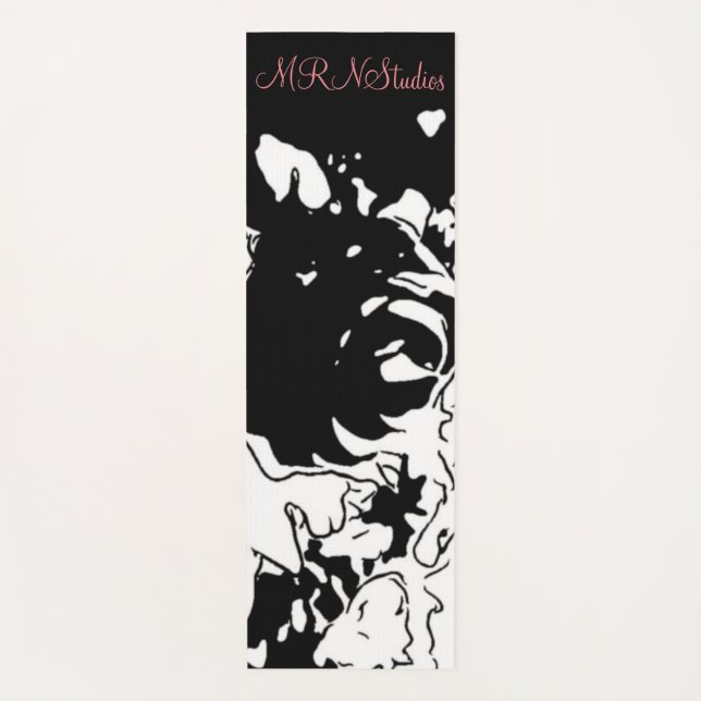 MRNStudios Flower Doodle Yoga Mat (Front)