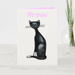Mroww means I love you Card