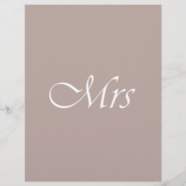 Mrs (Front)