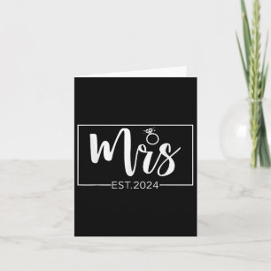 Mrs. 2024 Future Mrs Bride Wedding Matching Engage Card