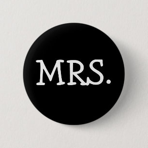 Mrs 6 Cm Round Badge