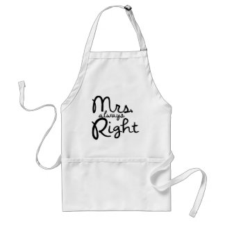 Mrs. Always Right apron