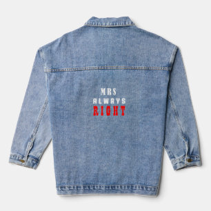 Mrs always right denim jacket
