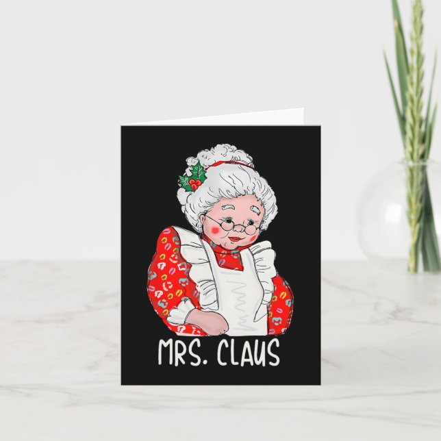 Mrs and Mr Santa Claus Couples Matching Christmas  Card (Front)