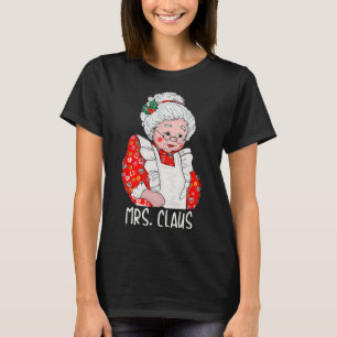 Mrs and Mr Santa Claus Couples Matching Christmas  T-Shirt