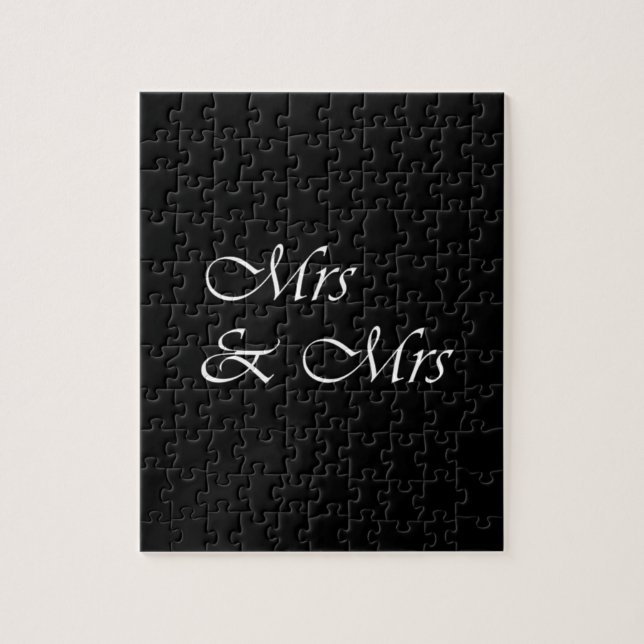Mrs and Mrs Jigsaw Puzzle (Vertical)