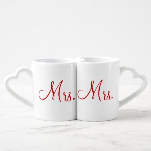 Mrs. and Mrs. Lovers' Mug Set