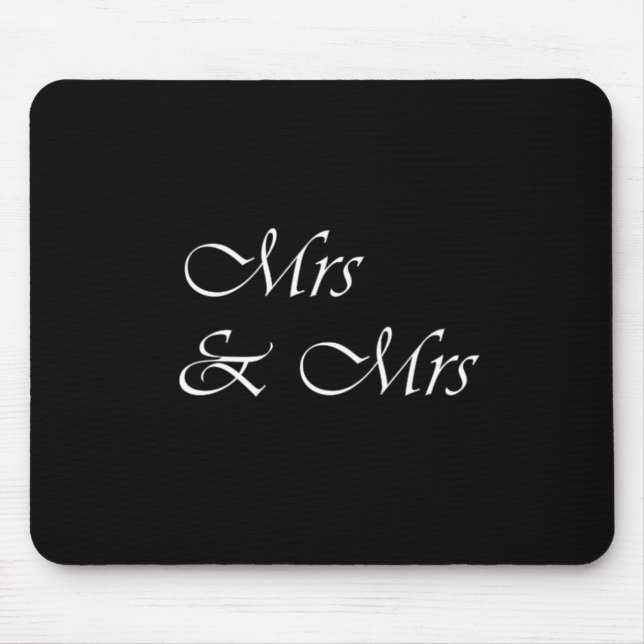 Mrs and Mrs Mouse Mat (Front)