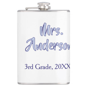 mrs anderson teachers appreciation day purple scho hip flask