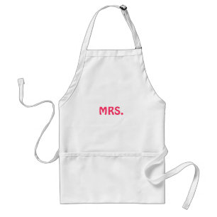 "MRS." apron