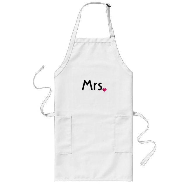 Mrs apron - Mr and Mrs apron set (Front)