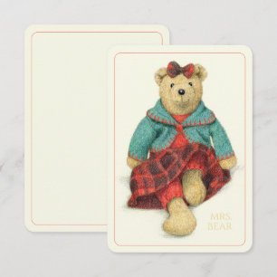 MRS. BEAR 3.5x5 Flat Card II