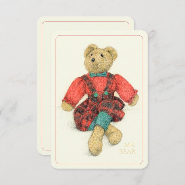 MRS. BEAR 3.5x5 Flat Card II (Front/Back)