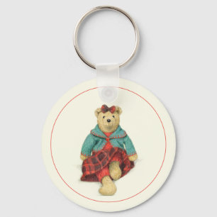 MRS. BEAR Aluminium Circle Keychain
