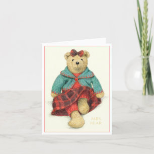 MRS. BEAR Christmas Notecard