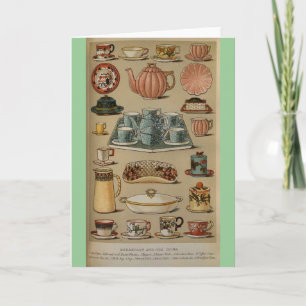 Mrs Beeton Breakfast Tea China Crockery Card