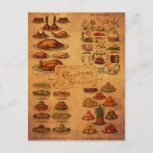 Mrs Beeton's Christmas Feast Holiday Postcard