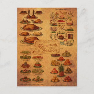 Mrs Beeton's Christmas Feast Holiday Postcard