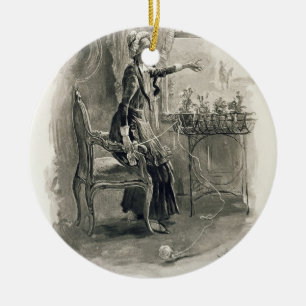 Mrs Betsy Trotwood, from 'Charles Dickens: A Gossi Ceramic Tree Decoration
