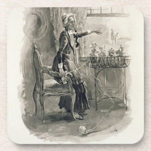 Mrs Betsy Trotwood, from 'Charles Dickens: A Gossi Coaster