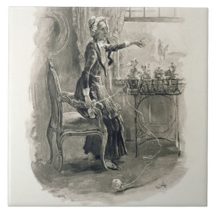 Mrs Betsy Trotwood, from 'Charles Dickens: A Gossi Tile